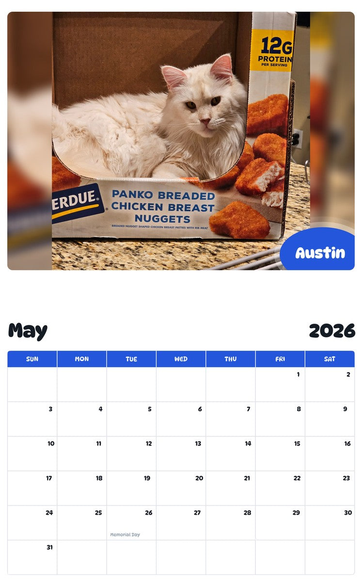 2026 - 2027 Austin - Pawidols Pet Calendar