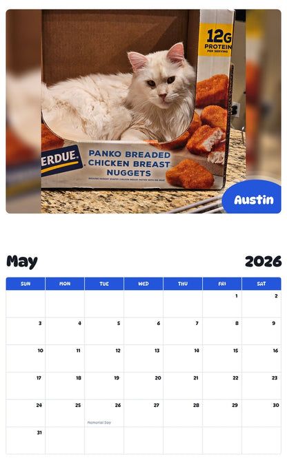 2026 - 2027 Austin - Pawidols Pet Calendar