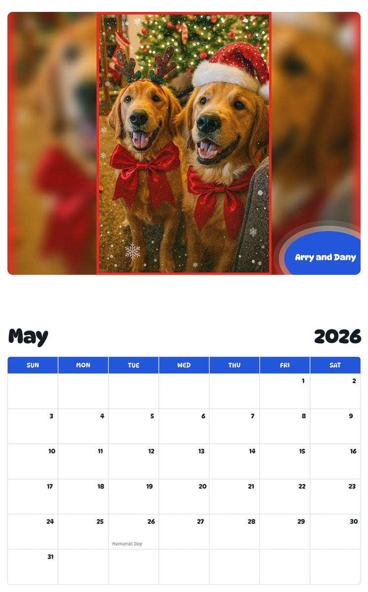 2026 - 2027 Arry and Dany - Pawidols Pet Calendar
