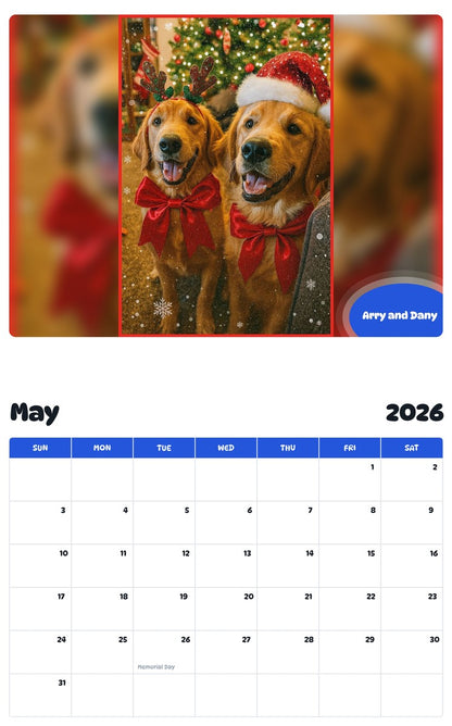 2026 - 2027 Arry and Dany - Pawidols Pet Calendar