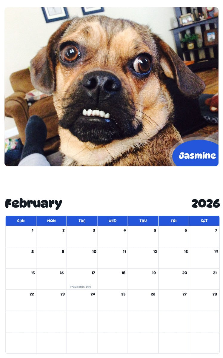 October 2025 - September 2026 Jasmine - Pawidols Pet Calendar