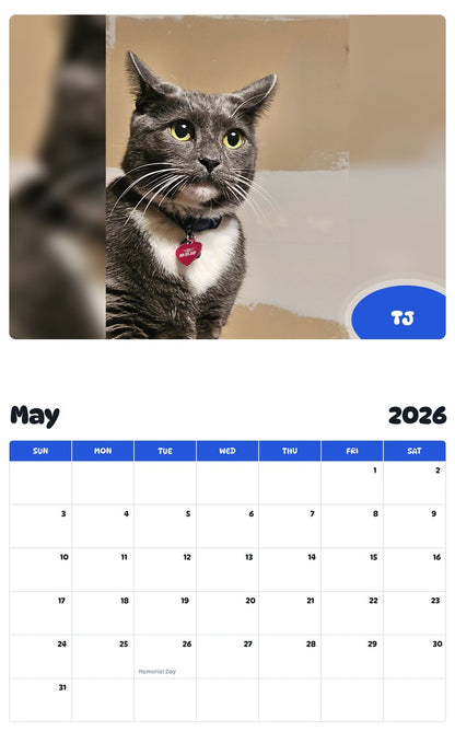 2026 - 2027 TJ - Pawidols Pet Calendar