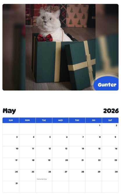 2026 - 2027 Gunter - Pawidols Pet Calendar