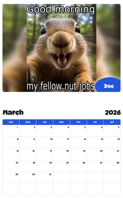November 2025 - October 2026 Doc - Pawidols Pet Calendar