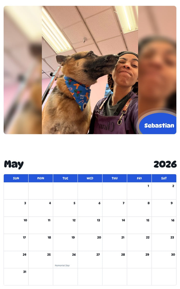 2026 - 2027 Sebastian - Pawidols Pet Calendar
