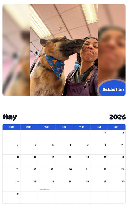 2026 - 2027 Sebastian - Pawidols Pet Calendar