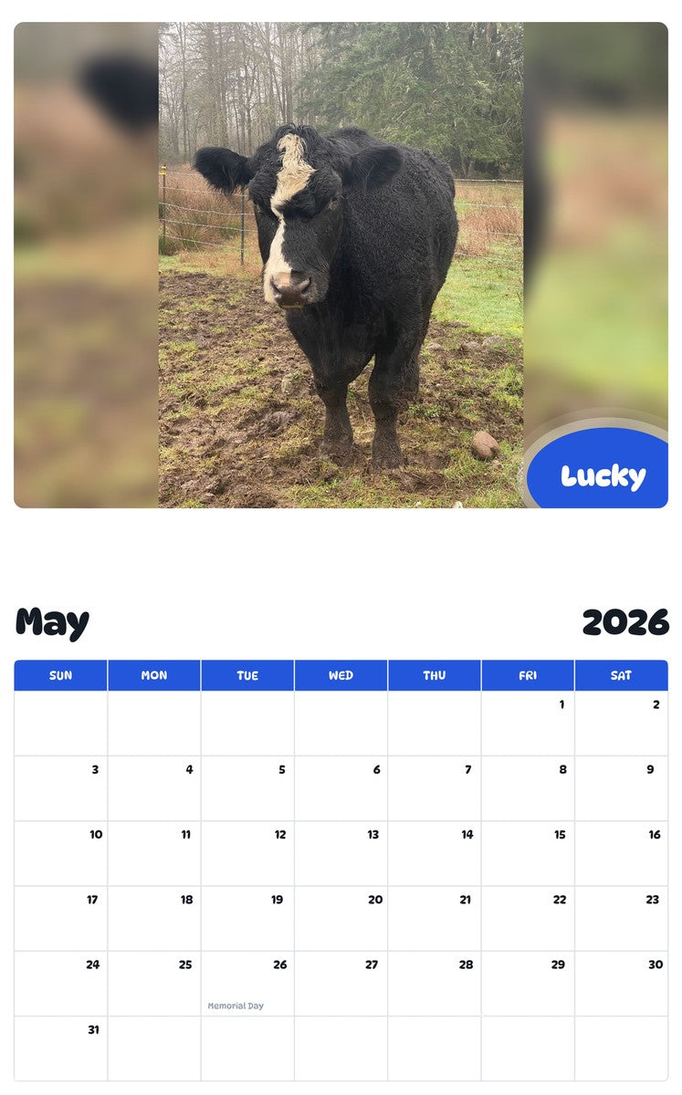 2026 - 2027 Lucky - Pawidols Pet Calendar