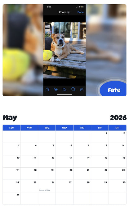 2026 - 2027 Fate - Pawidols Pet Calendar