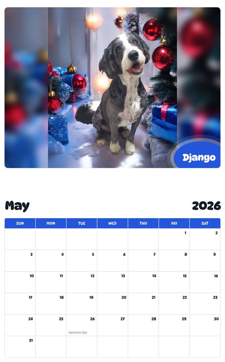 2026 - 2027 Django - Pawidols Pet Calendar