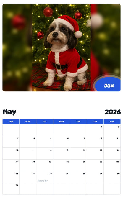 2026 - 2027 Jax - Pawidols Pet Calendar