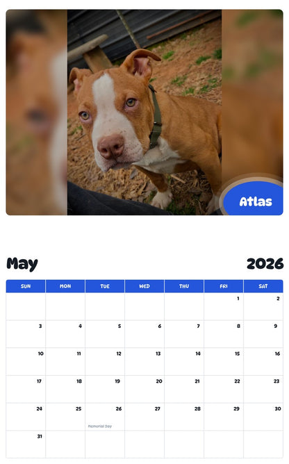 2026 - 2027 Atlas - Pawidols Pet Calendar