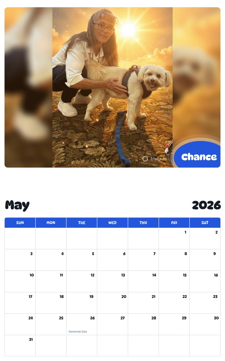2026 - 2027 Chance - Pawidols Pet Calendar