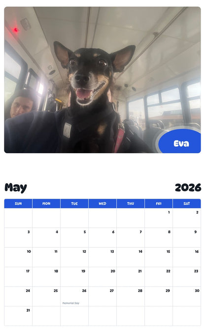 2026 - 2027 Eva - Pawidols Pet Calendar