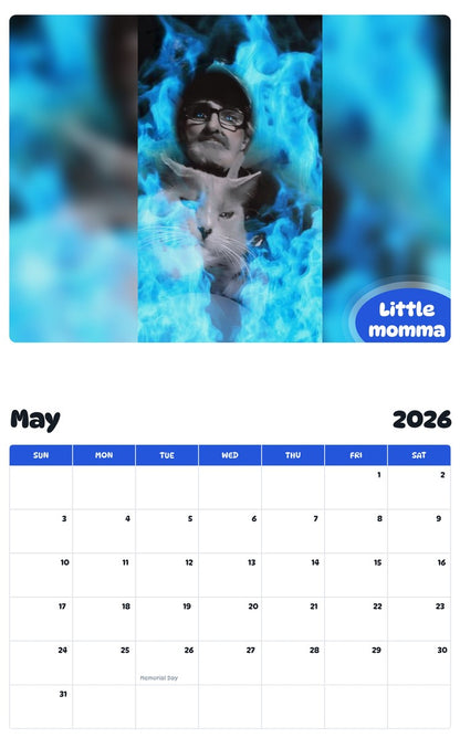 2026 - 2027 Little momma - Pawidols Pet Calendar