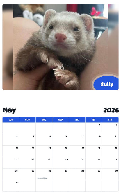 2026 - 2027 Sully - Pawidols Pet Calendar