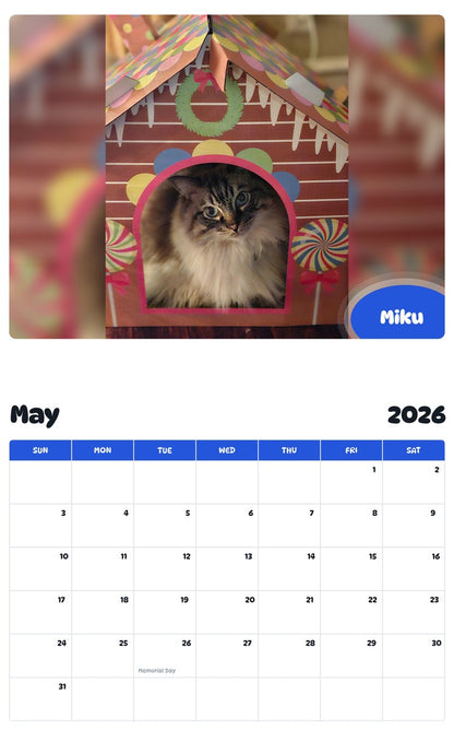 2026 - 2027 Miku - Pawidols Pet Calendar