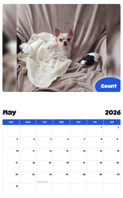 2026 - 2027 Count - Pawidols Pet Calendar