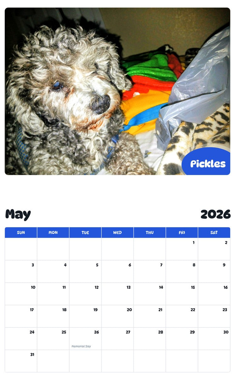 2026 - 2027 Pickles - Pawidols Pet Calendar