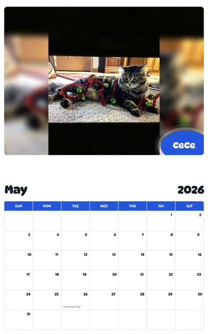 2026 - 2027 CeCe - Pawidols Pet Calendar