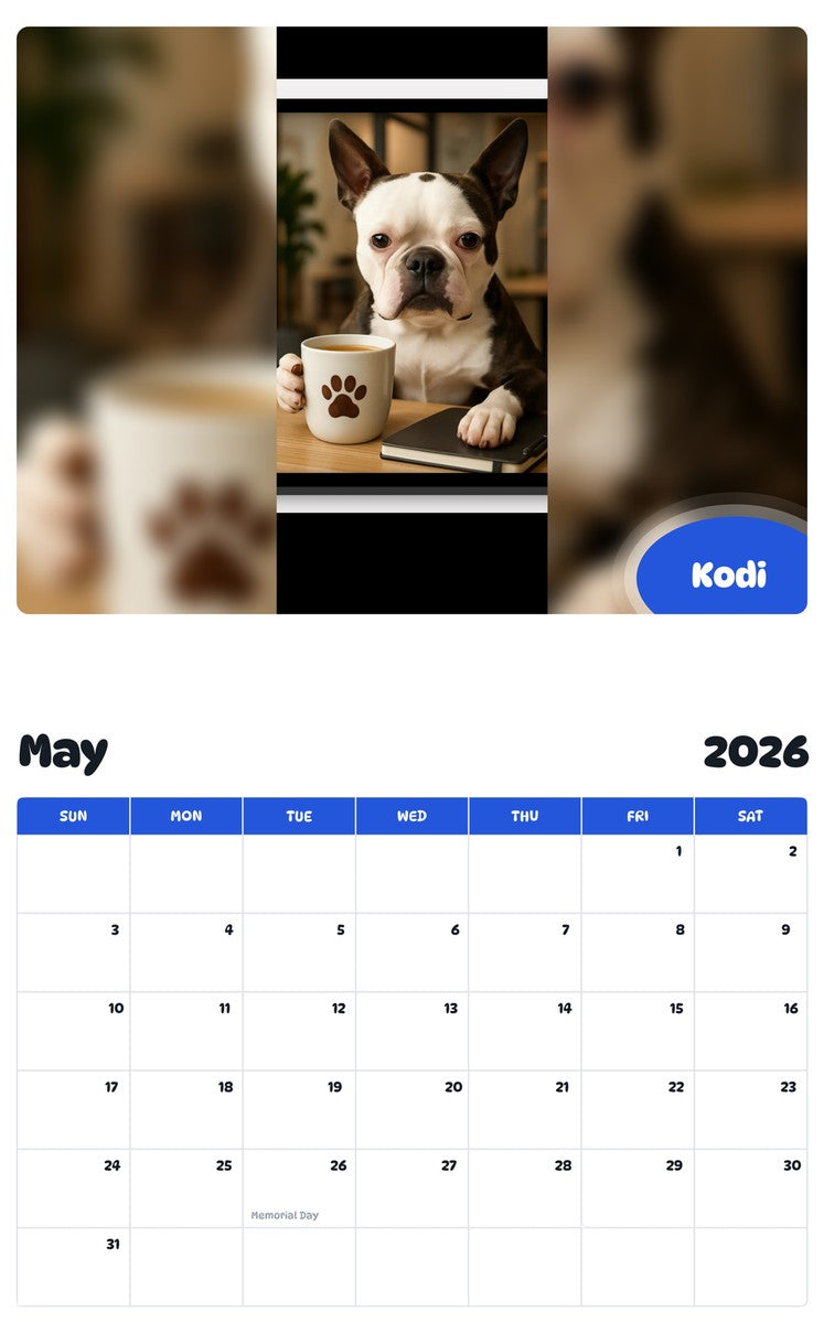 2026 - 2027 Kodi - Pawidols Pet Calendar