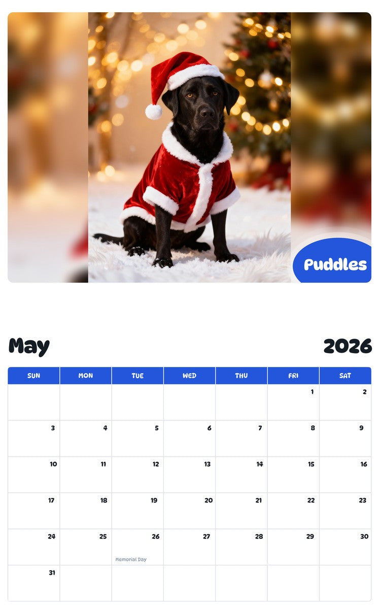 2026 - 2027 Puddles - Pawidols Pet Calendar
