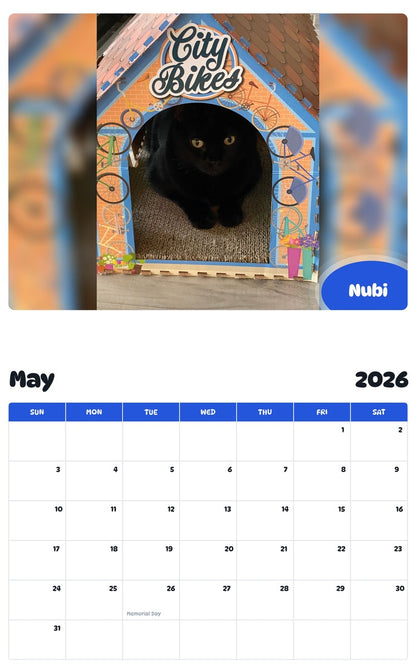 2026 - 2027 Nubi - Pawidols Pet Calendar