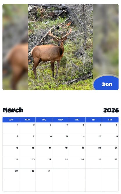 November 2025 - October 2026 Don - Pawidols Pet Calendar