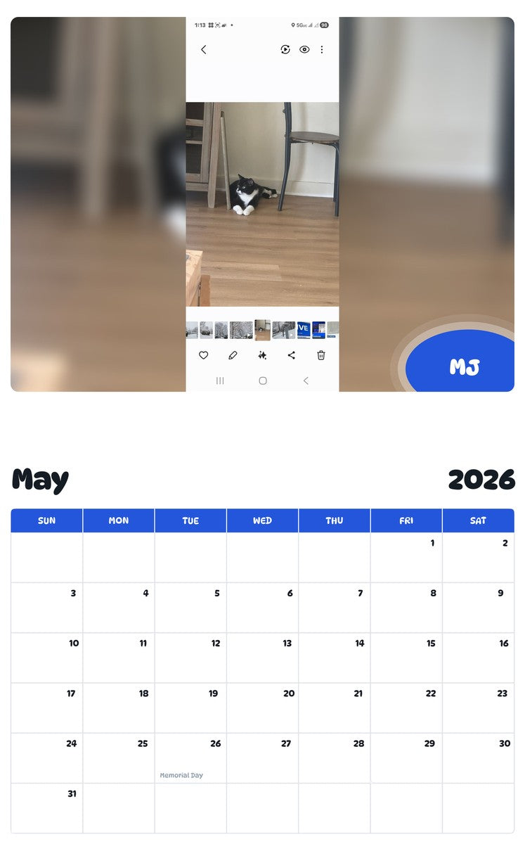 2026 - 2027 MJ - Pawidols Pet Calendar