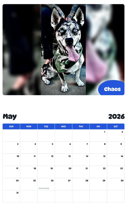 2026 - 2027 Chaos - Pawidols Pet Calendar