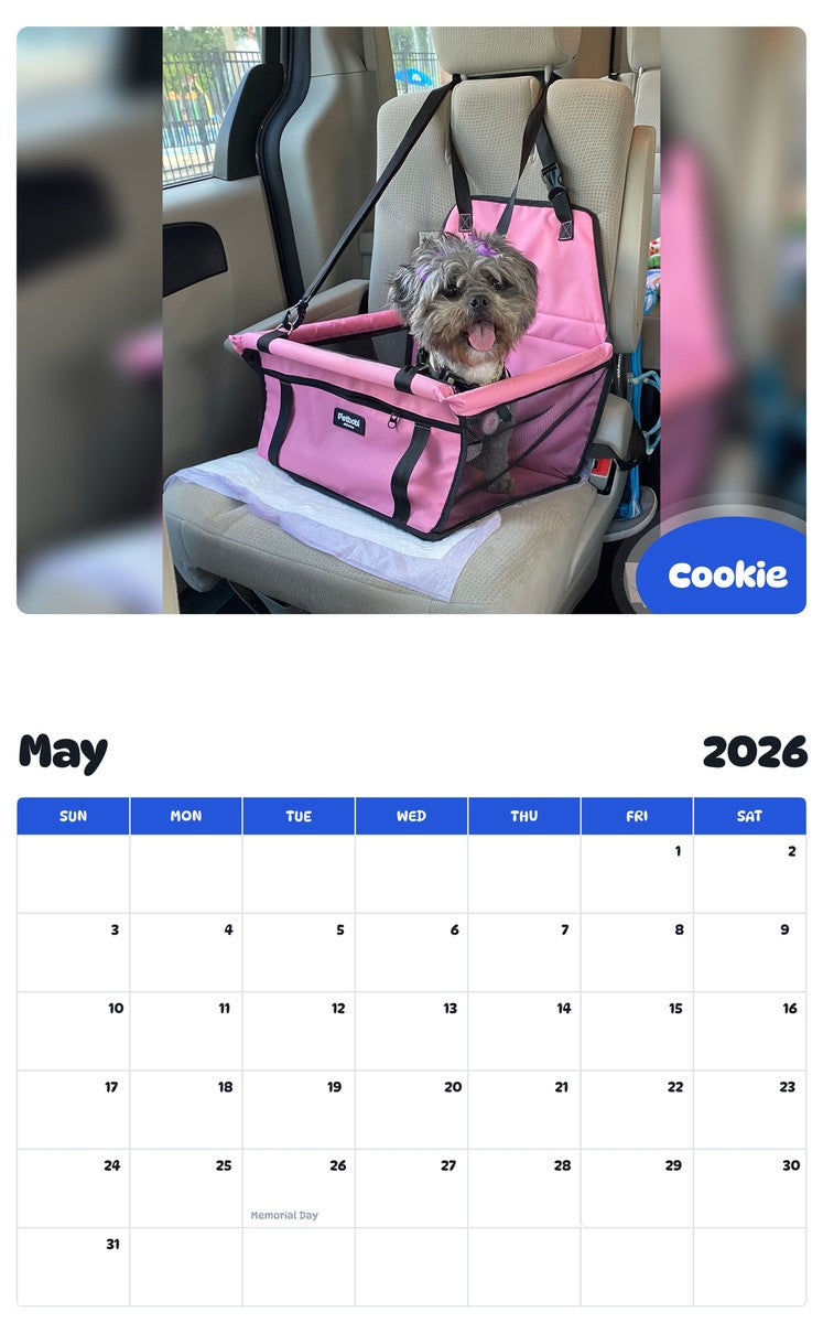 2026 - 2027 Cookie - Pawidols Pet Calendar