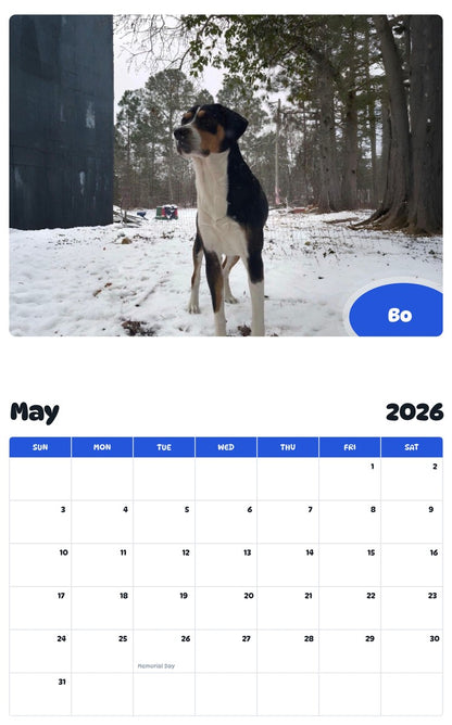 2026 - 2027 Bo - Pawidols Pet Calendar
