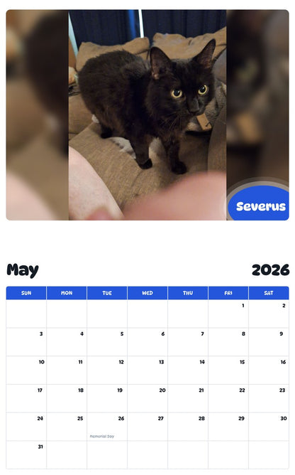 2026 - 2027 Severus - Pawidols Pet Calendar