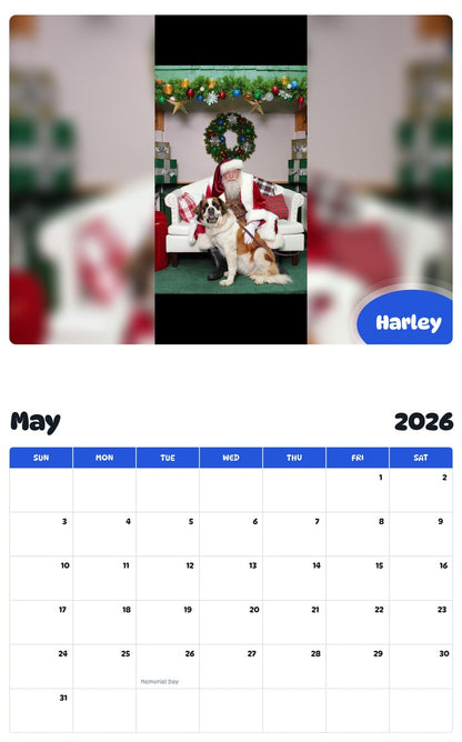 2026 - 2027 Harley - Pawidols Pet Calendar