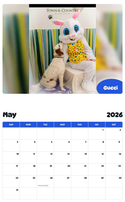2026 - 2027 Gucci - Pawidols Pet Calendar