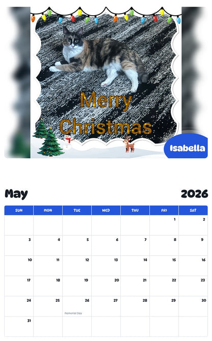 2026 - 2027 Isabella - Pawidols Pet Calendar