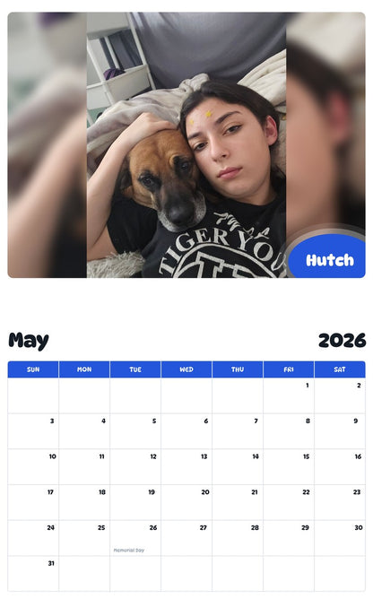 2026 - 2027 Hutch - Pawidols Pet Calendar
