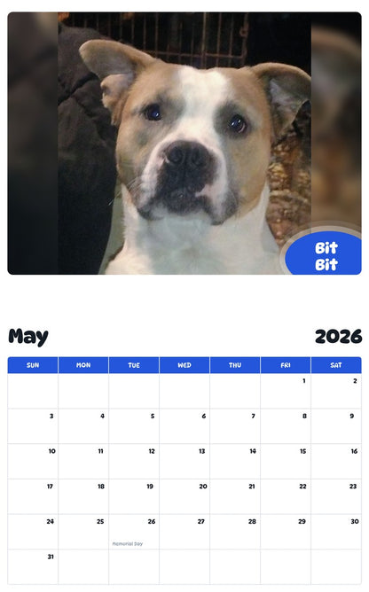 2026 - 2027 Bit Bit - Pawidols Pet Calendar
