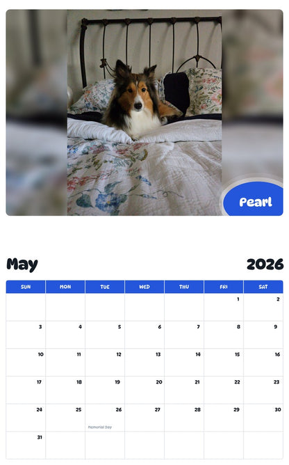 2026 - 2027 Pearl - Pawidols Pet Calendar