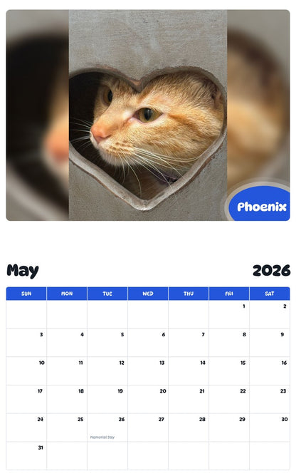 2026 - 2027 Phoenix - Pawidols Pet Calendar