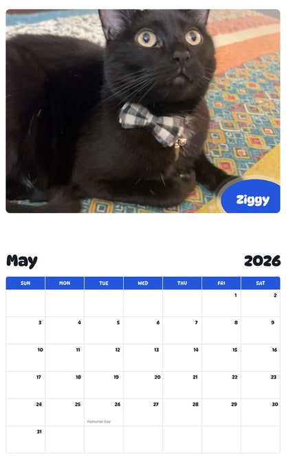 2026 - 2027 Ziggy - Pawidols Pet Calendar