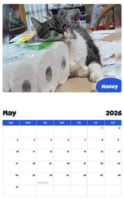 2026 - 2027 Nancy - Pawidols Pet Calendar
