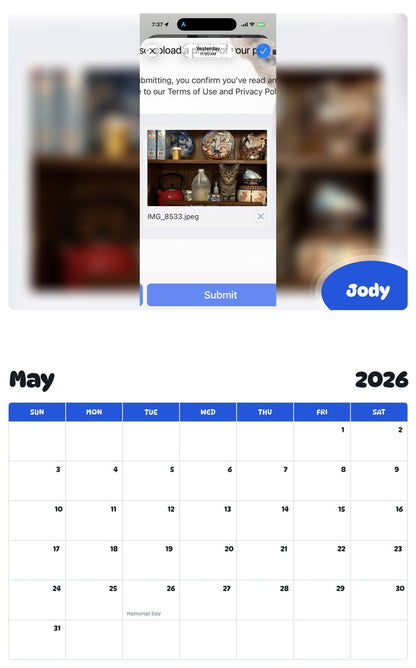 2026 - 2027 Jody - Pawidols Pet Calendar