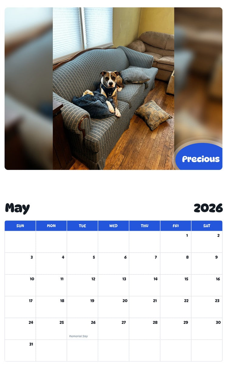 2026 - 2027 Precious - Pawidols Pet Calendar