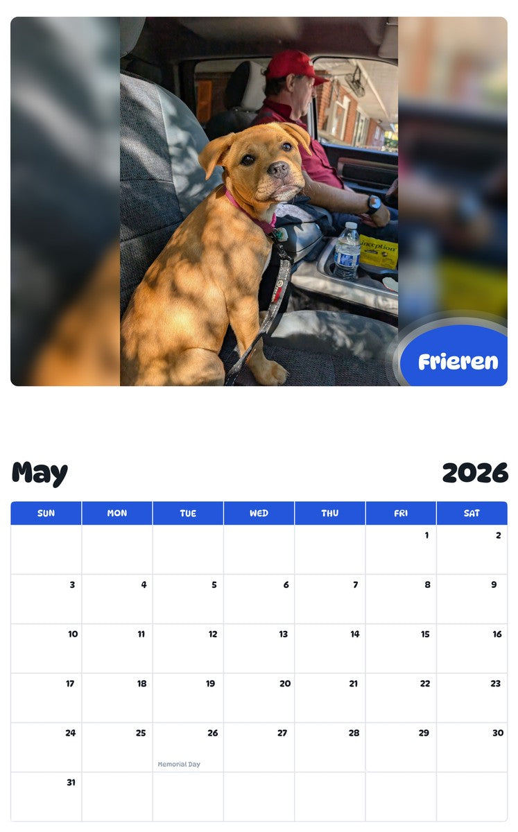 2026 - 2027 Frieren - Pawidols Pet Calendar