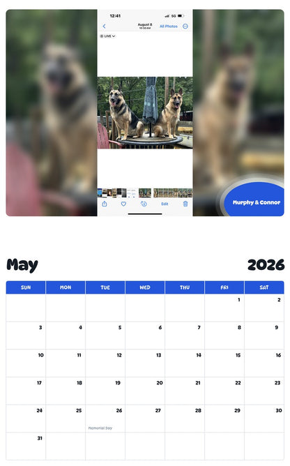 2026 - 2027 Murphy & Connor - Pawidols Pet Calendar
