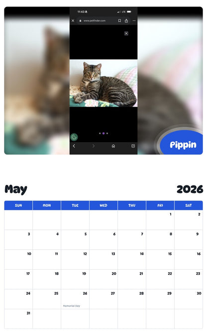 2026 - 2027 Pippin - Pawidols Pet Calendar