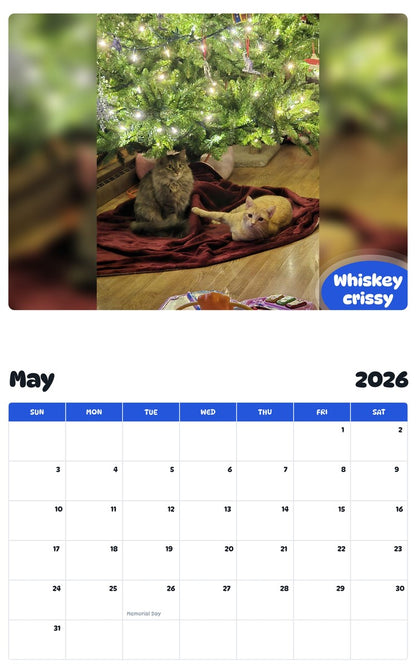 2026 - 2027 Whiskey  crissy - Pawidols Pet Calendar