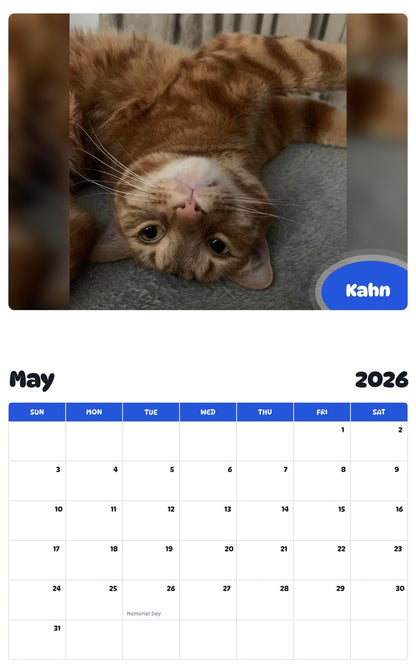 2026 - 2027 Kahn - Pawidols Pet Calendar