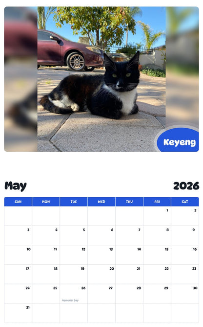 2026 - 2027 Keyeng - Pawidols Pet Calendar
