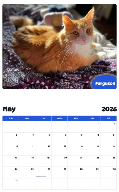 2026 - 2027 Ferguson - Pawidols Pet Calendar